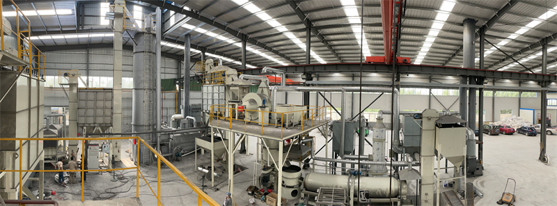 PURI sand coating and reclaimed production line
